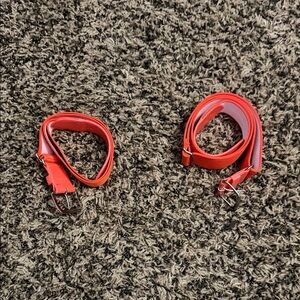 Orange Baseball Belts - 2 Pack